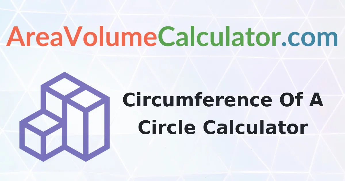 Circumference of a Circle Radius 94 meters Calculator