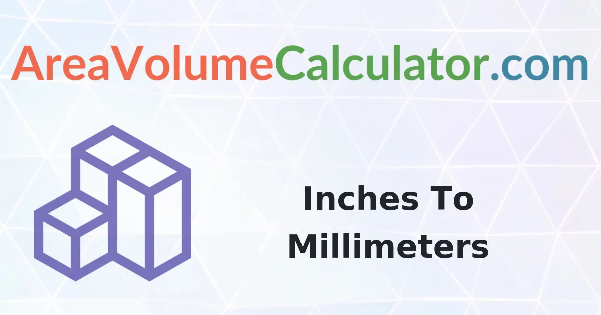 Convert 63 Inches To Millimeters Calculator