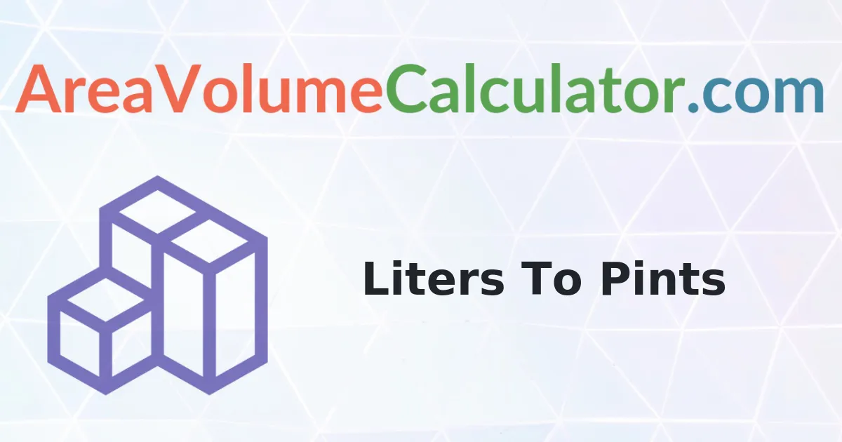 Convert 318 Liters To Pints Calculator