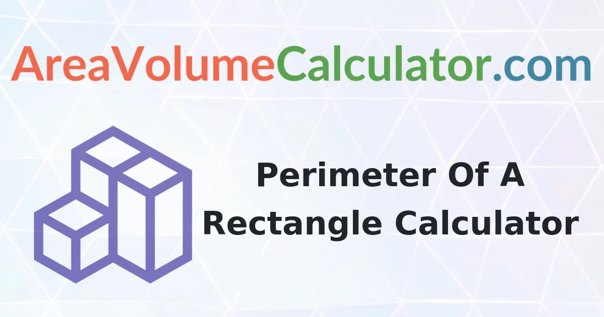 Perimeter of a Rectangle 26 yards by 18 yards Calculator