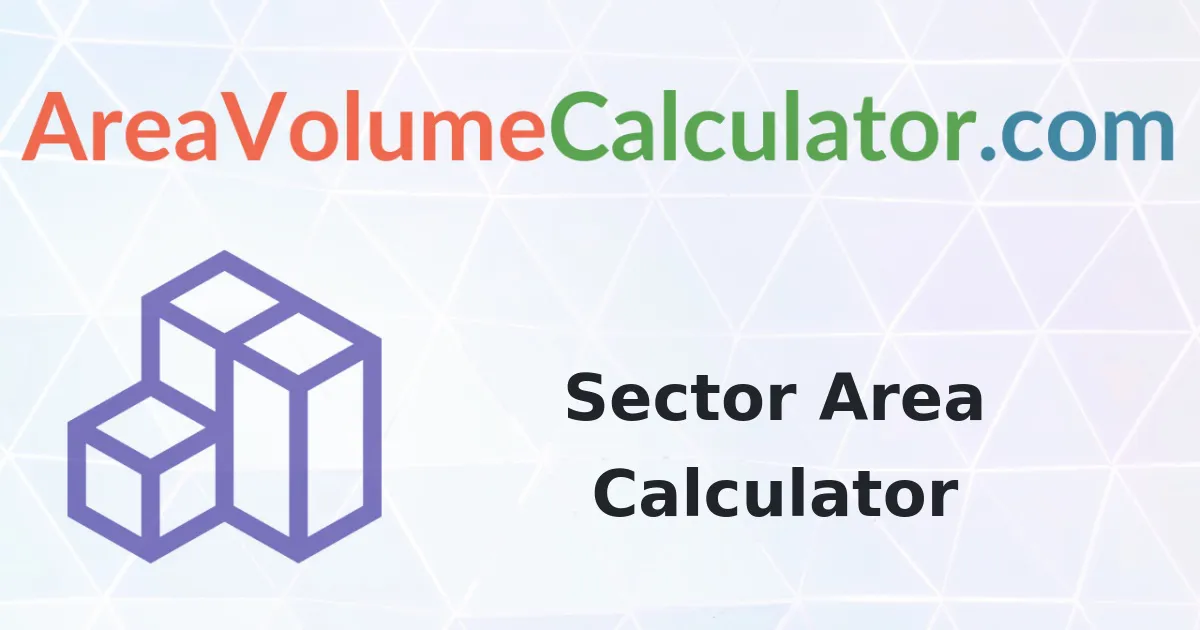 Area of a Sector radius 46 in with  3 in Calculator