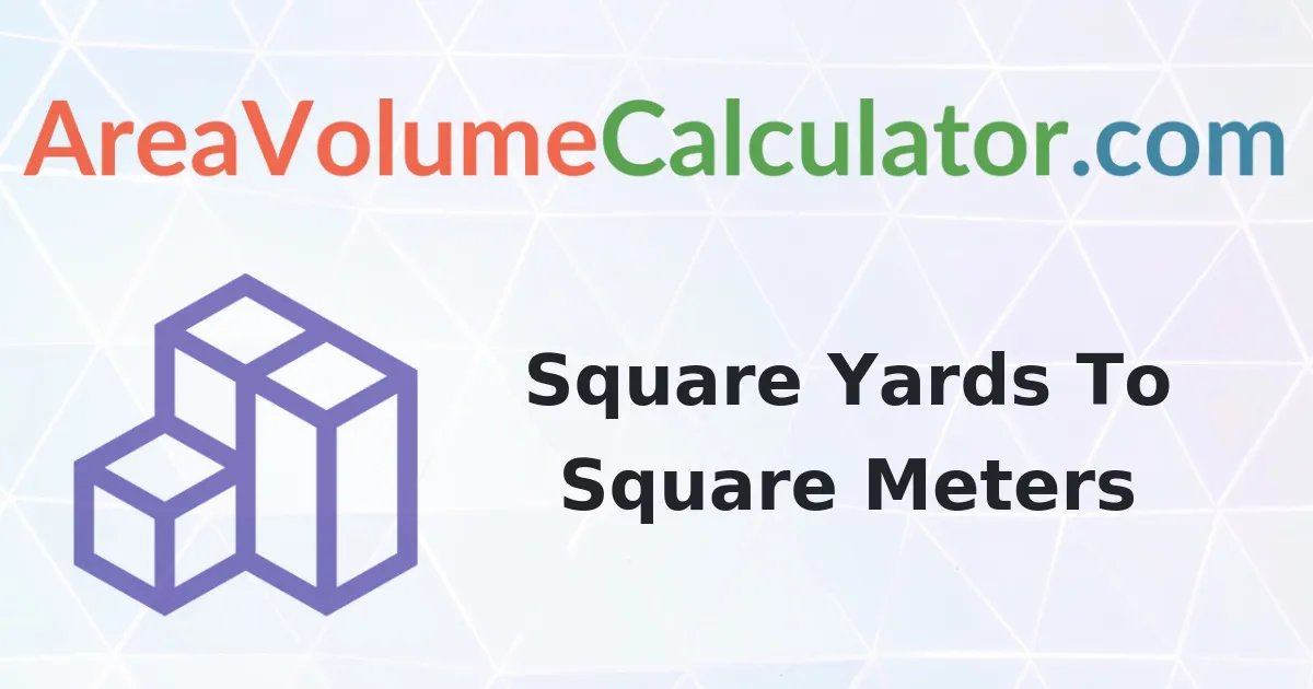 Convert 8500 Square Yards to Square-Meters Calculator