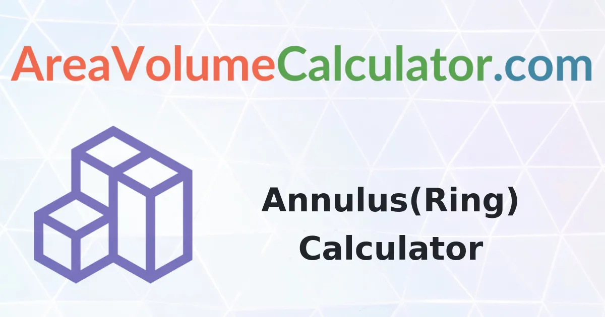 Annulus(Ring) Calculator