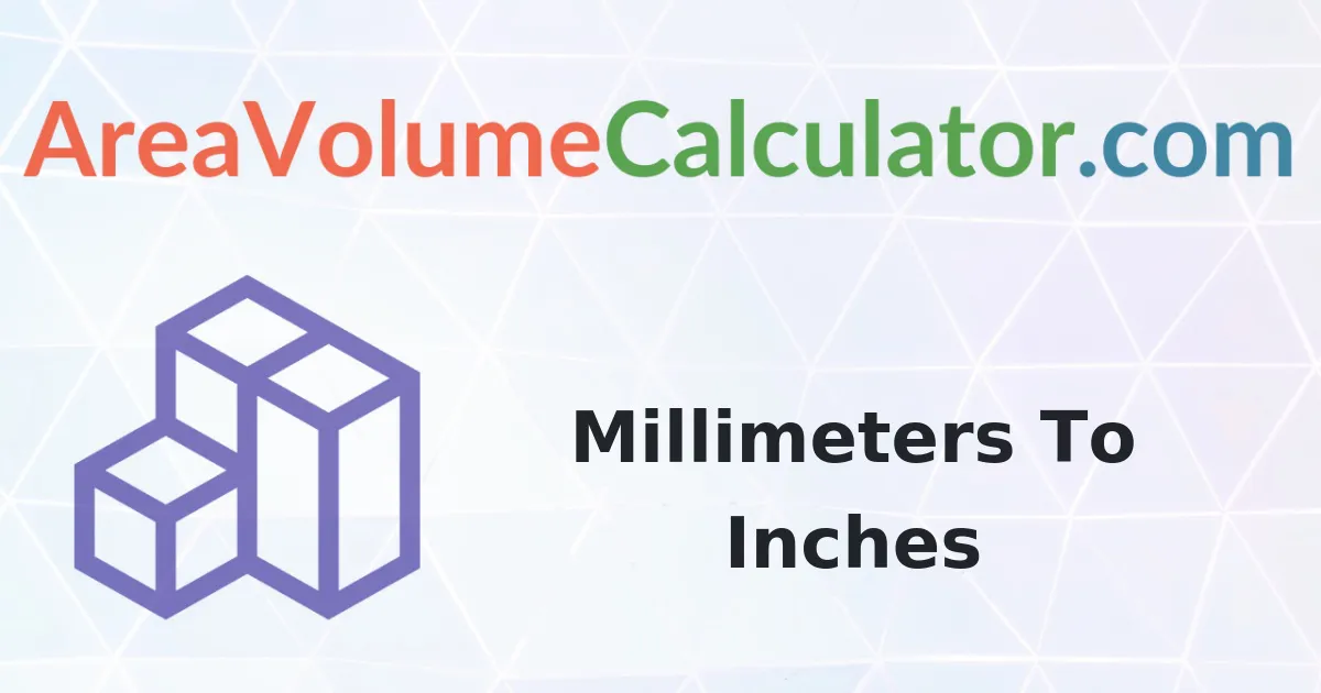 Millimeters to Inches