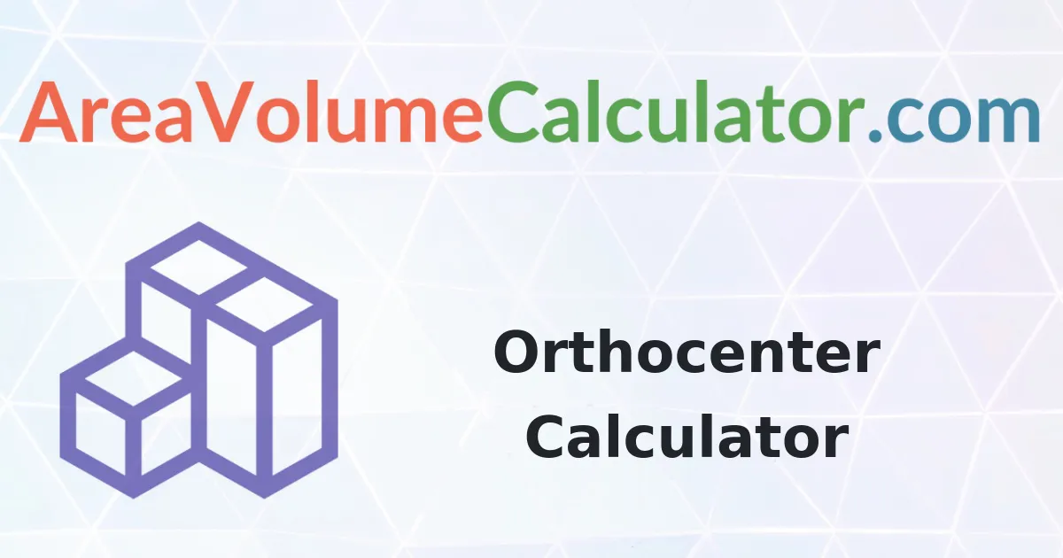 Orthocenter Calculator