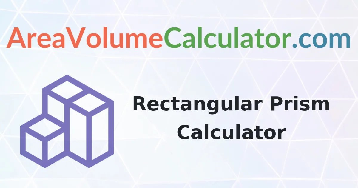 Rectangular Prism Calculator