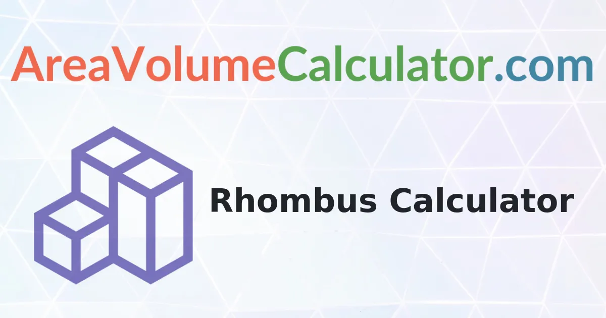 Rhombus Calculator