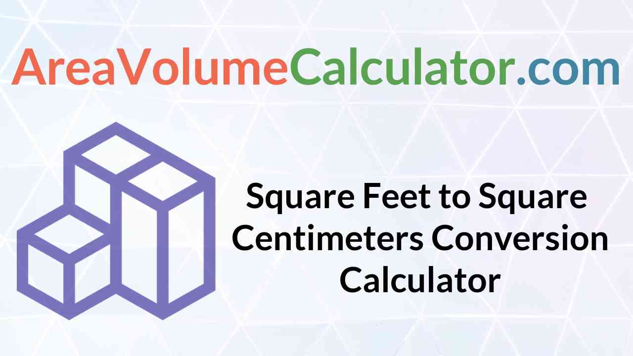  Square Centimeters Conversion Calculator