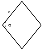 Area of a Rhombus Calculator (Side any Angle)