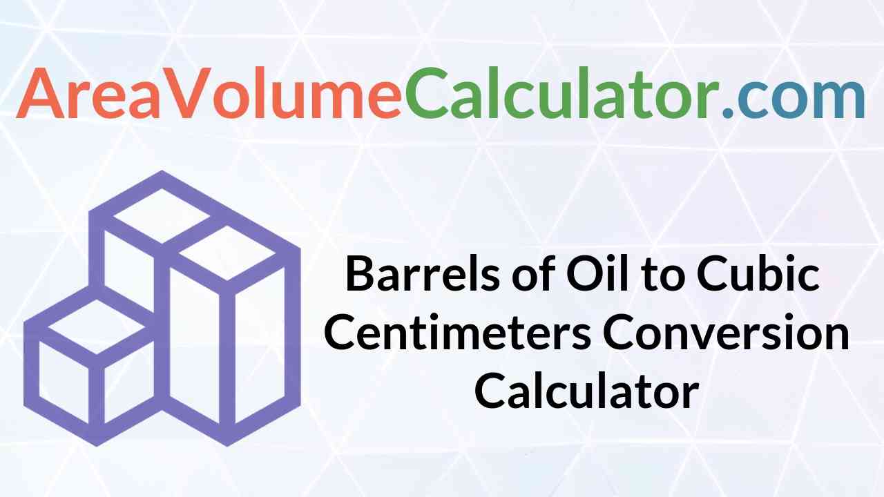 Cubic Centimeters Conversion Calculator