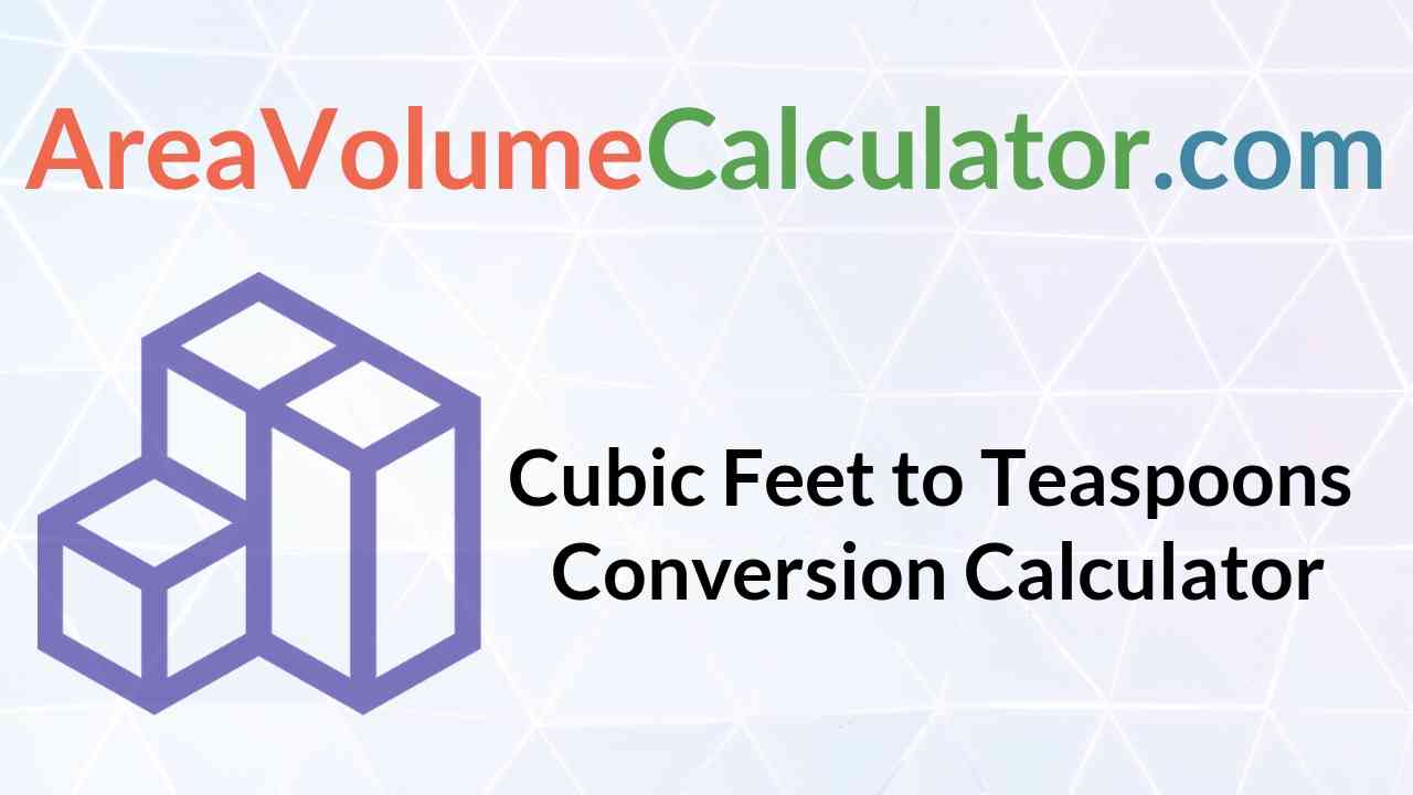  Teaspoons Conversion Calculator