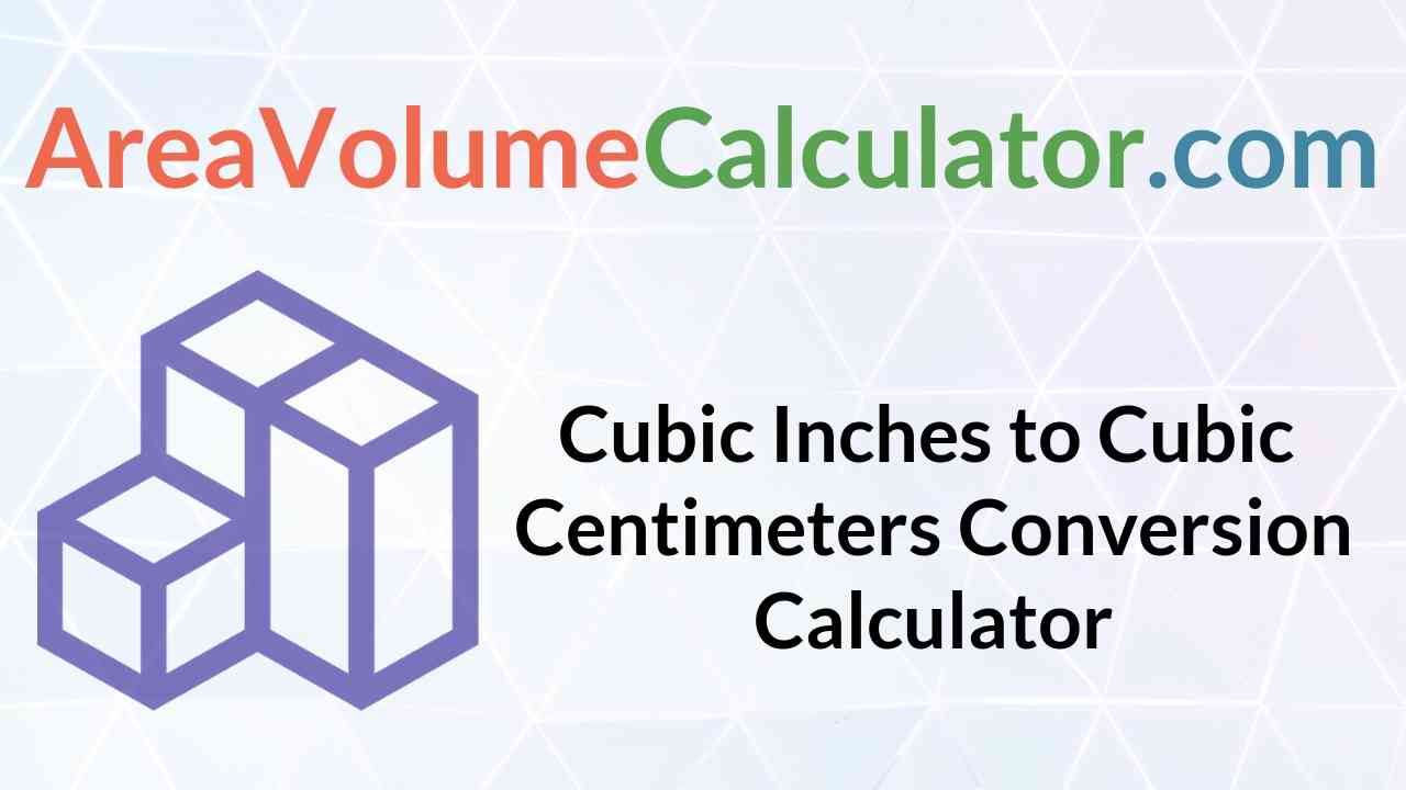  Cubic Centimeters Conversion Calculator