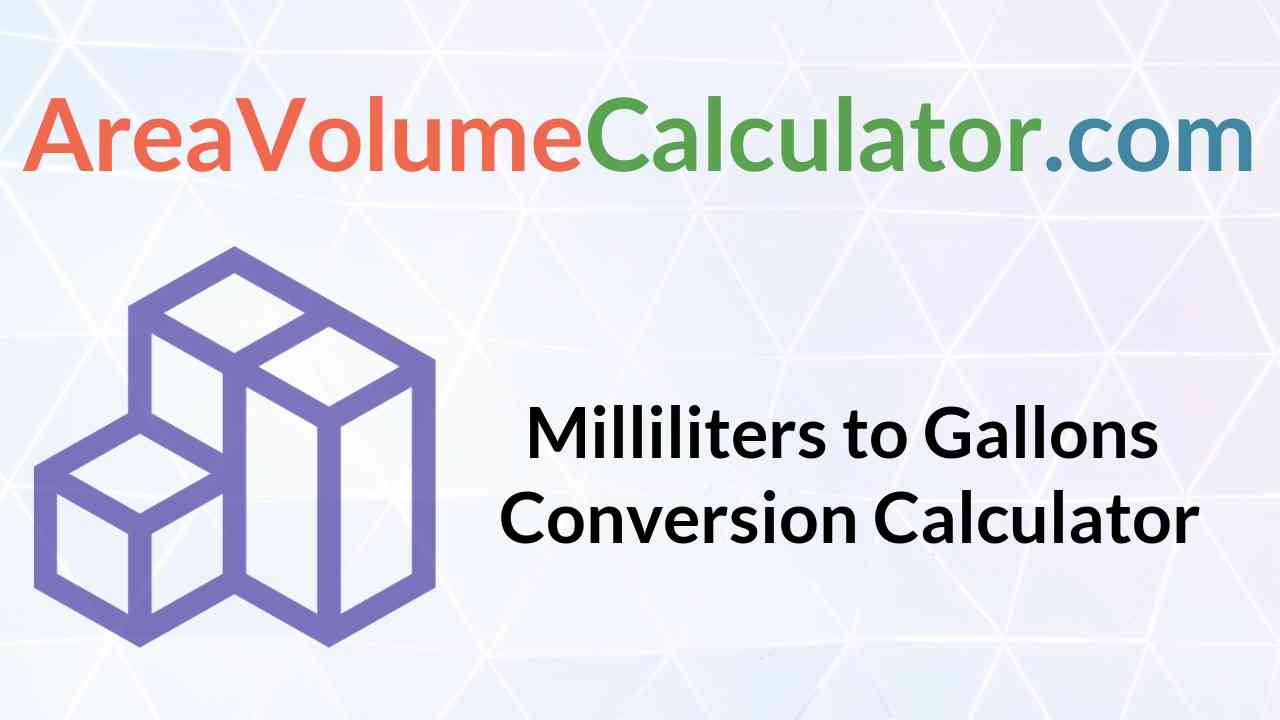  Gallons Conversion Calculator